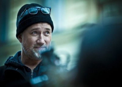 Director David Fincher on the set of Columbia Pictures' "The Girl With The Dragon Tattoo," starring Rooney Mara and Daniel Craig.