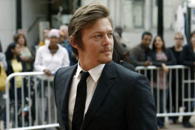 Actor Norman Reedus arrives at Ford's Theatre for The American Film Company's premiere of Robert Redford's film "The Conspirator" Sunday, April 10, 2011 in Washington.(AP Photo/Alex Brandon)